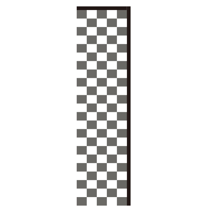 BLACK AND WHITE CHECKERED Rectangle Flag From Feather Flag Nation (BACK)