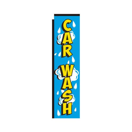 Car Wash rectangle flag