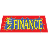 EZ Finance Red windshield banner