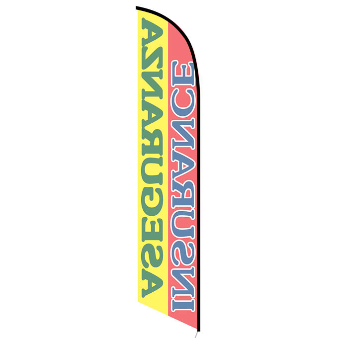 Insurance Aseguranza Feather Flag