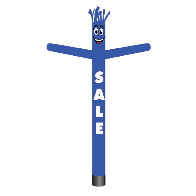 Blue Sale Inflatable Tube Man - 18ft air powered dancer for outdoors