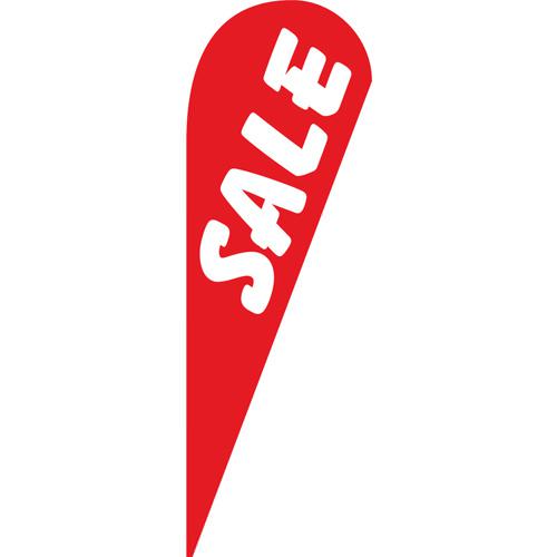 Red Sale Teardrop Flag