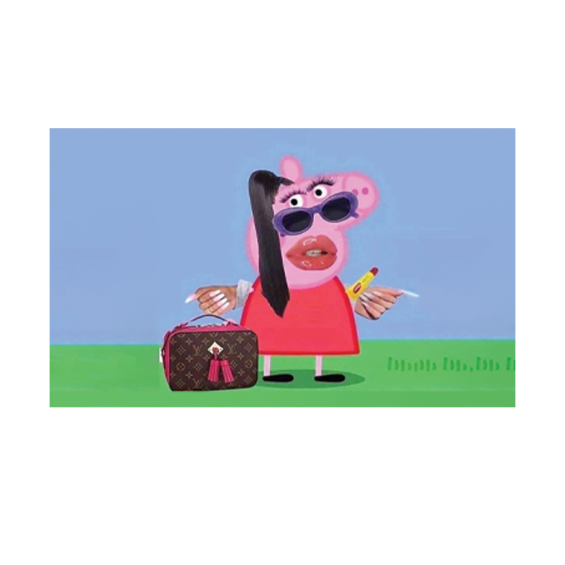 Miss Peppa Pig Meme 3x5 Flag