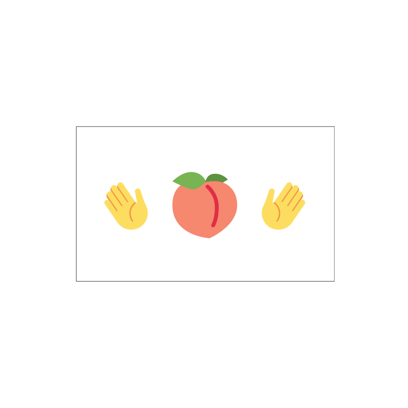 peach hands emoji meme