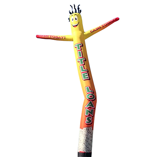 Title Loans Cash Today Inflatable Tube Man - 18ft air powered dancer for advertising